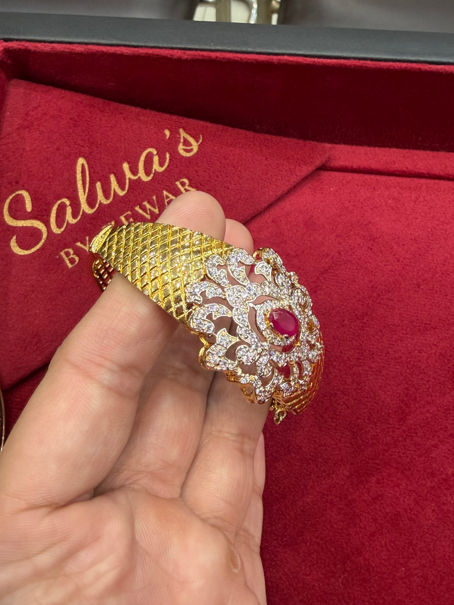 925 (CHANDI) ITALIAN RUBY KARA