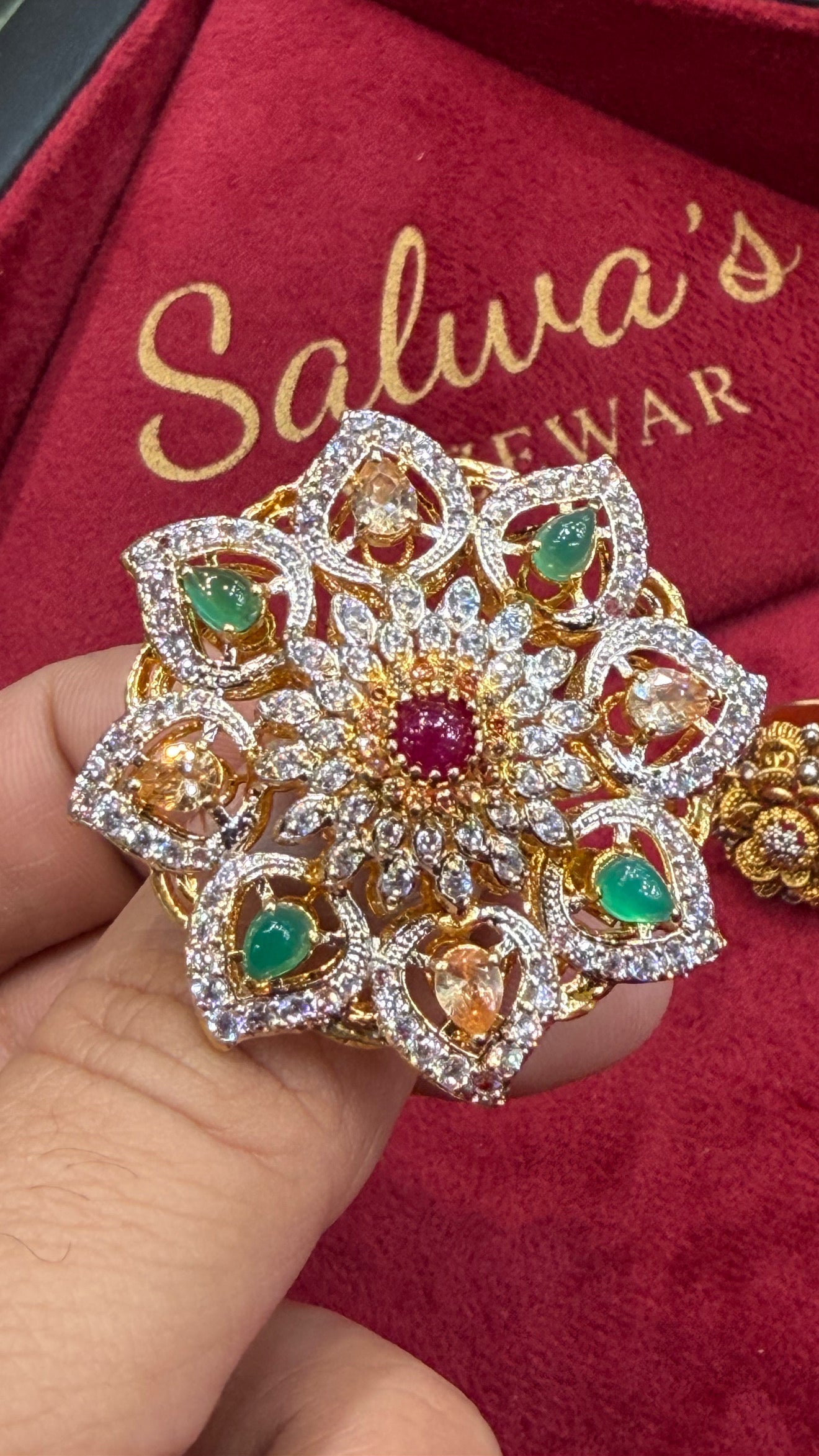 italian ring multi shaded