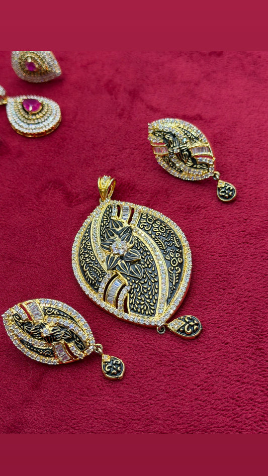 locket set italian black 004