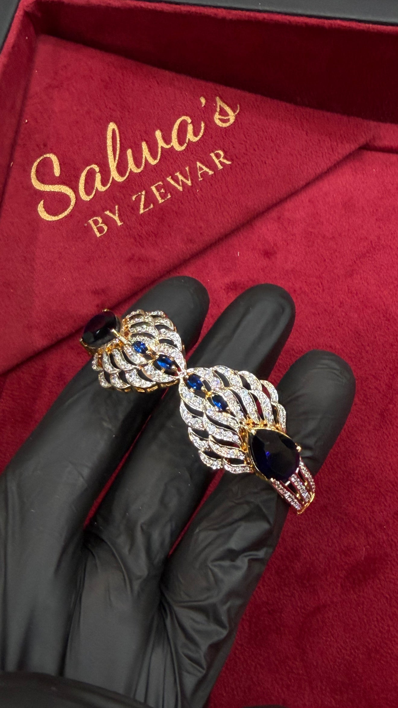 blue sapphire braclet kara