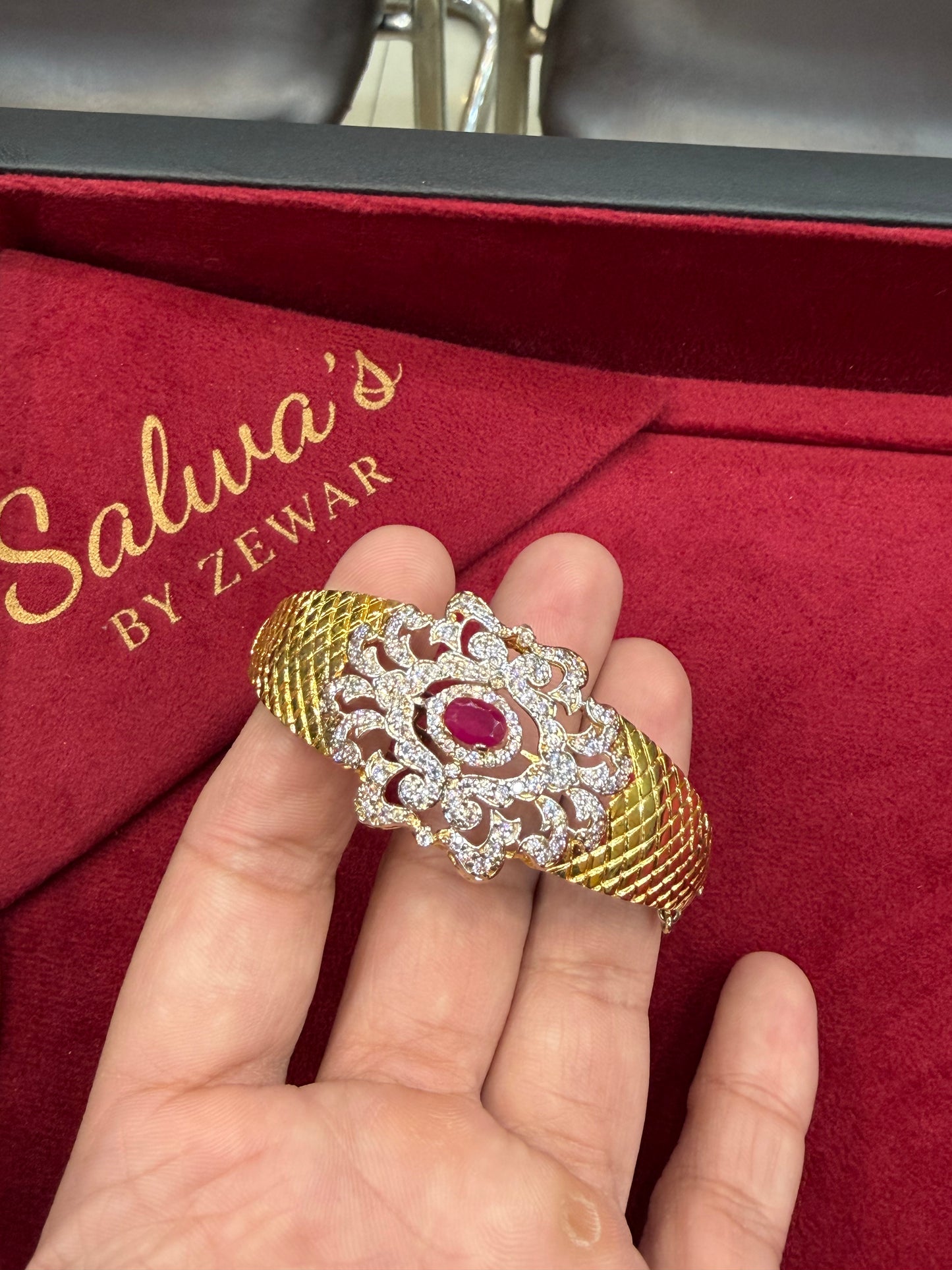 925 (CHANDI) ITALIAN RUBY KARA