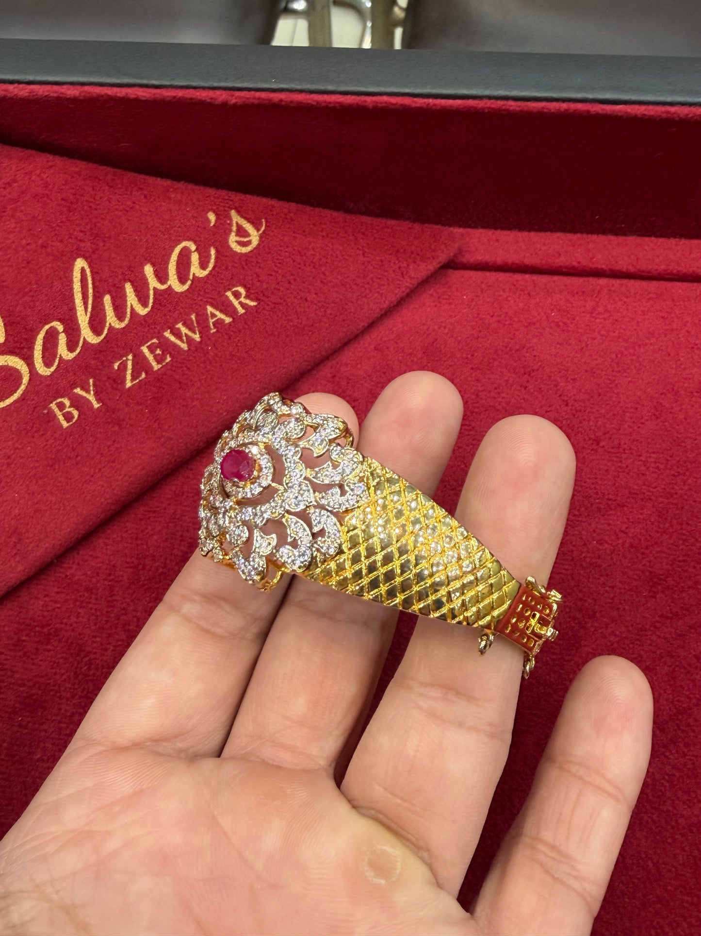 925 (CHANDI) ITALIAN RUBY KARA